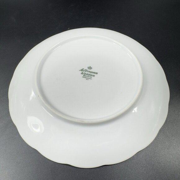 Seltmann Weiden Fine Porcelain Dish Plate Set 3 W Germany White Blue Flowers VTG - Picture 10 of 12